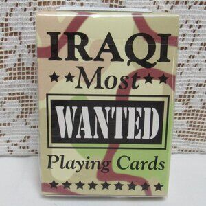 IRAQI Most Wanted Playing Card Deck Bicycle Made in USA Unopened Box